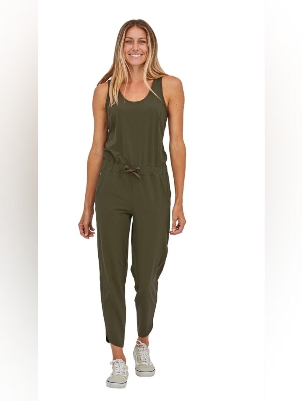Patagonia Fleetwith Romper Jumpsuit Basin Green